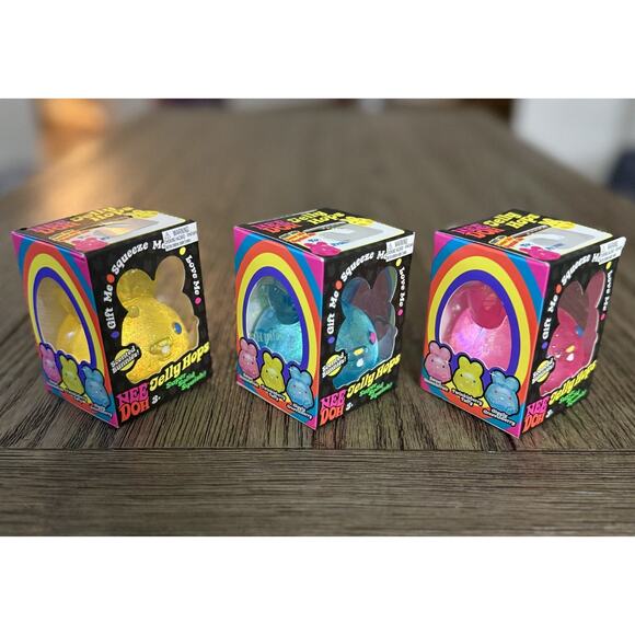 Schylling NeeDoh Jelly Hop Scented Squishy Squeeze Toy New Easter 2026 SET OF 3 - Picture 2 of 11